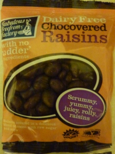 Fabulous Freefrom Factory Dairy Free Covered Raisins