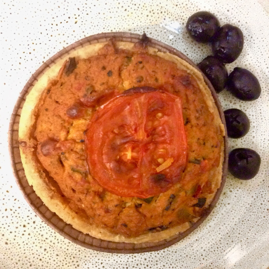 Clive’s Vegan Tart, Tomato and Olive Provancale